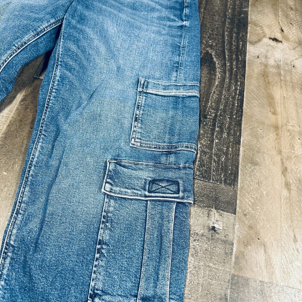 American Eagle Curvy Super High Rise Baggy Straight Jeans Womens 4 X-Long 28x28 - Picture 11 of 12